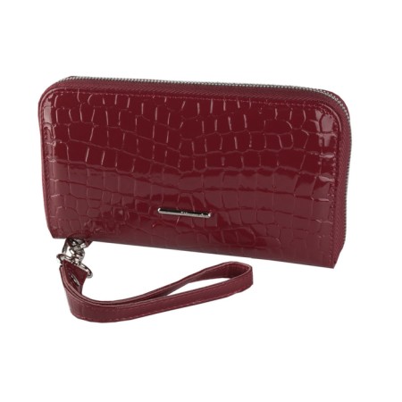 CPO-clatch XXL NICE, glossy skin, burgundy crocodile color-2