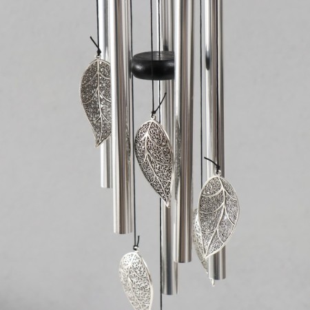 Wind music metal, tree "Listopad" 5 tubes 60x9x9 cm-2