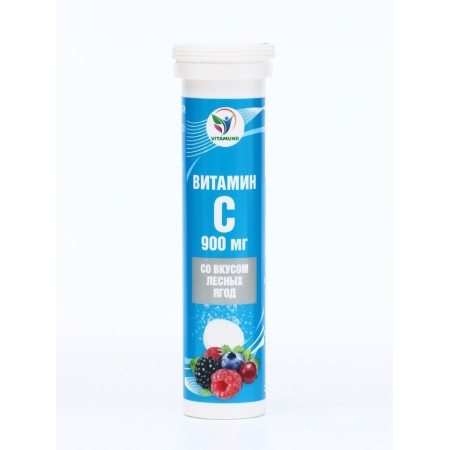 Vitamin C drink with the taste of forest berries Vitamuno, 10 sparkling tablets-1