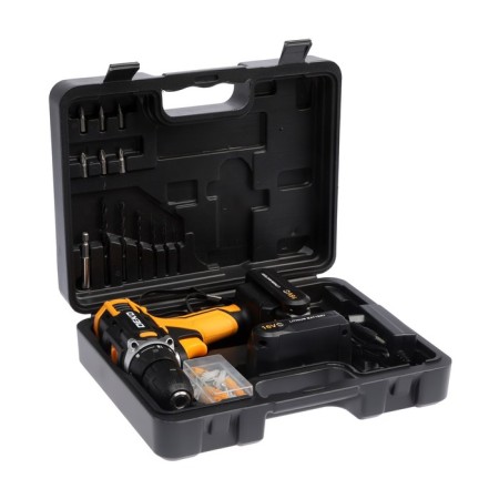 Battery Drill and DKCD16FU-LI, 63 subjects, 16 V, 2 batteries-8