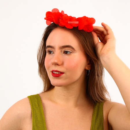Habaisky light “Alokha” wreath, 3 backlight modes, red color