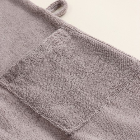 Tainted female bathrobe SL Home: Basic "Soft Mist", size XL, 100% cotton, 420 g/m2-9