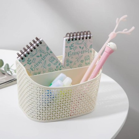 Storage basket, 5 departments, 18.3 × 14.2 × 11.7 cm, color mix-2