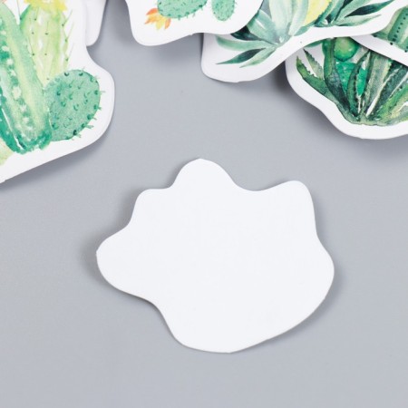 Stickers for creativity "Blooming succulents" set 46 pcs 4.4x4.4x1.1 cm-2