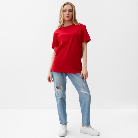 T -shirt female, red color, size 46-1