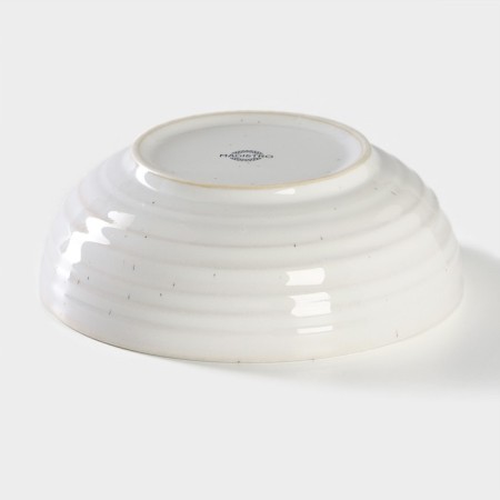 Porcelain salad Magistro Urban, 600 ml, D = 16 cm, white color in specking-2