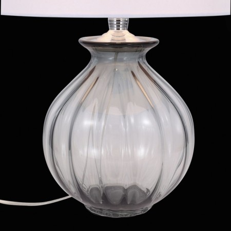 ST LUCE bedside lamp. SL968.404.01. Ampolla. 1x60 W, E27, 35x35x54 cm, chromium color, smoky-3