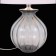 ST LUCE bedside lamp. SL968.404.01. Ampolla. 1x60 W, E27, 35x35x54 cm, chromium color, smoky
