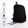 Youth backpack from a lightning textile, 3 pockets, a bag, a suitcase holder, black color is black