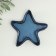 Steel stand - the candlestick "Sea star" 10x13cm, dark blue
