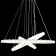 Suspended lamp Citilux "Electron" CL710A104S, 65x65x40 cm, 1x104W, LED, white color