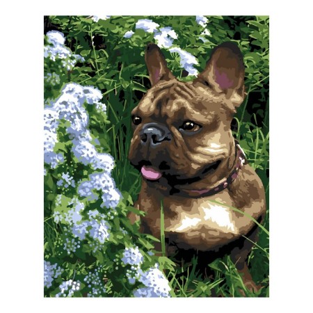 Picture on numbers canvas on a subframe 40 × 50 cm "On a summer walk"