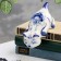 Souvenir "Cat Sonya hanging", gzhel, porcelain, 8x16 cm