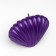 Figure candle "shell", 4x9x6.5 cm, purple