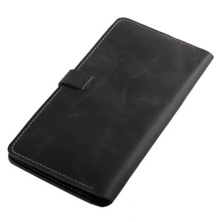 Portmone on the button, 3 departments for bills, 6-rarthes, 1-Monet, black pulp-2