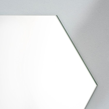 A set of mirrors, wall -mounted, 4 pcs, hexagon.-1