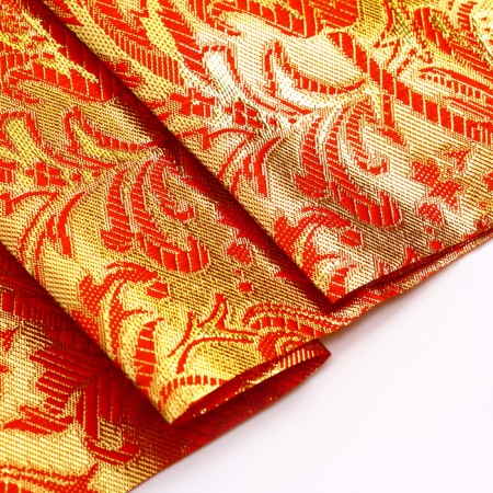 Board flap, red with gold patterns, 50 × 50 cm-1