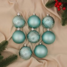 Set of balls plastic D-6 cm, 8 pcs 