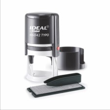 Automatic self -assembled Trodat Ideal 46042 Typo, diameter 42 mm, 1.5 circles, 1 cash desk, black case