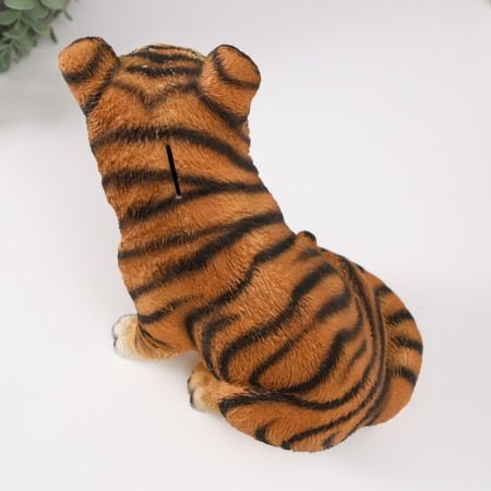 The piggy bank "Tiger red" height is 23.5 cm, width 16 cm, length 23 cm.-5