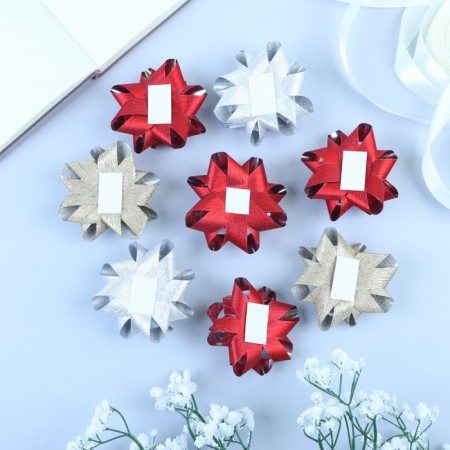 Bant star No. 7.5, packing 8 pcs., With sparkles, mix-1