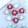 Bant star No. 7.5, packing 8 pcs., With sparkles, mix