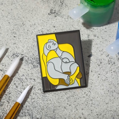 Icon "Art" sleep, colored in ferrous metal-1