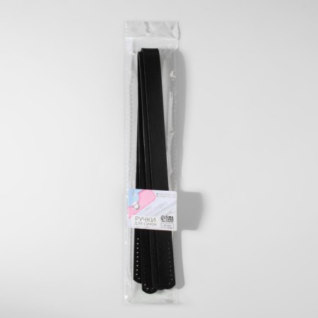 Handles for bag, pair, 52 ± 2 × 2 cm, black color-4