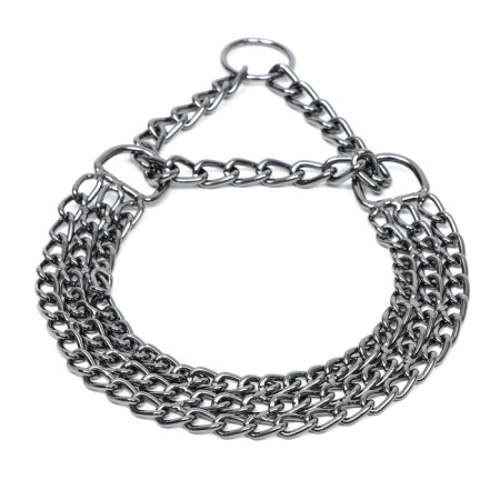 Collar - half -knitwear three -row, 40 cm, wire thickness 2 mm, black-2