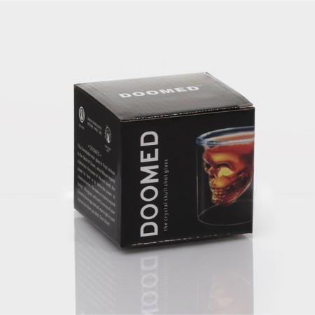 Glass stack with double walls "Skull. Halloween ", 70 ml, 7 × 7 cm-4