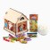 Sweet children's gift "Santa Claus": sweets 700 g, paints 12 colors, feeder