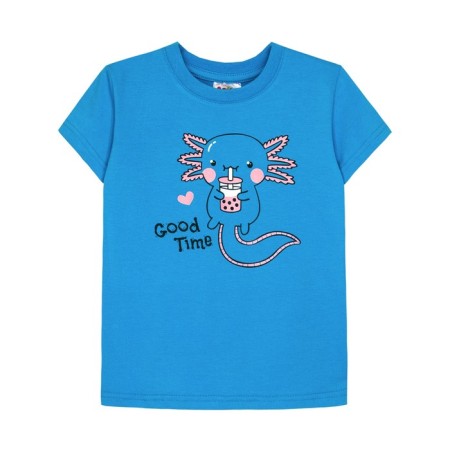 Children's T -shirt, height 98 cm, turquoise color