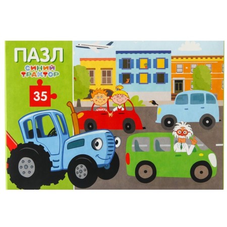 Пазл «В городе», «Синий трактор», 35 элементов-6