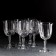 A set of glass glasses for the wine Karat, 415 ml, 6 pcs