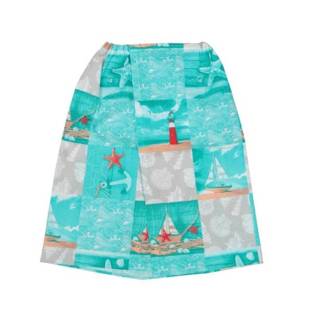 Velcro Kilt for a bathhouse and sauna 150x75 cm, male, cotton, 150 g/m, mix-9