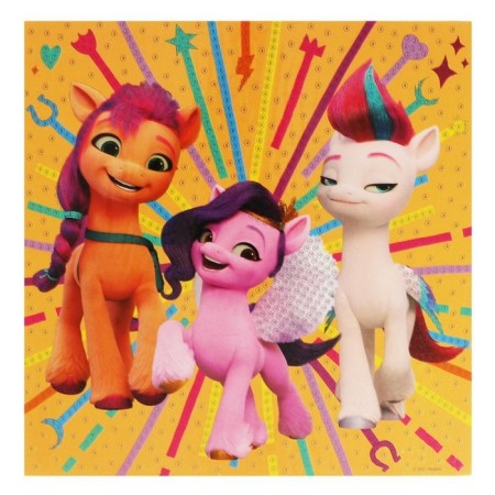 Set for children's creativity, diamond mosaic "My Little Pony", 20 × 20 cm-1
