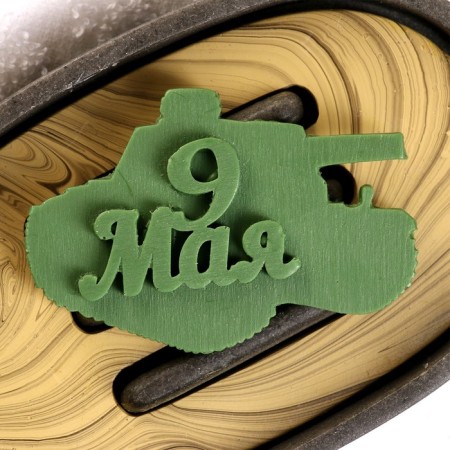 Figure soap "Tank May 9" Green, 12g