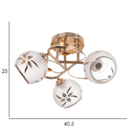 Causte "Vicki" 3x40W E27 Gold Model: 2751102-10