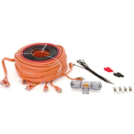 The Mystery Mak 08.4 installation kit, a set for connecting a 4-channel amplifier