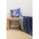 Blave made of washed cotton dark blue in color Essential, size 130x180 cm