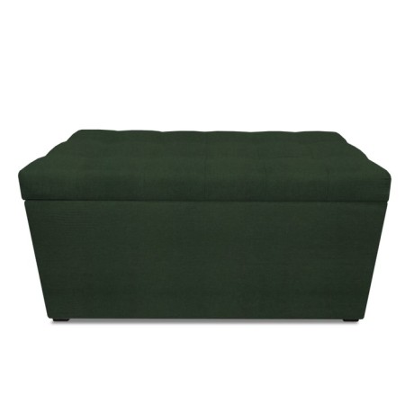 Puff with a lid and weight, 800 × 400 × 420 mm, Velur Dream, Forest color-3