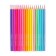 Pencils 18 colors in a plastic box, triangular, wooden, pastel mix