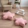 Decorative pillow "Stars", size 65x65x20 cm, light pink color