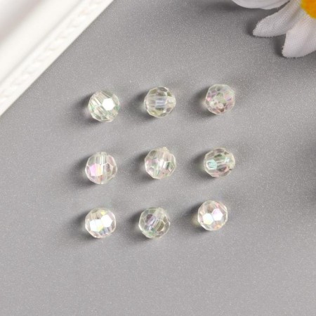 Plastic beads, 6 mm, set 25 grams-1