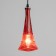 Suspendor "Eiffel" E14 40W Red 8x8x27-127cm
