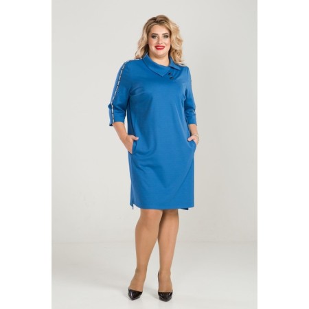 Women's dress, size 52, blue color-1