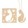 Wooden suspension "cat" 12x12 cm