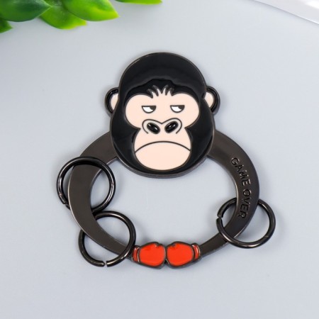A keyboard-keyword metal "Gorilla-Boxer-Games ended" 5.3x4.6 cm-1
