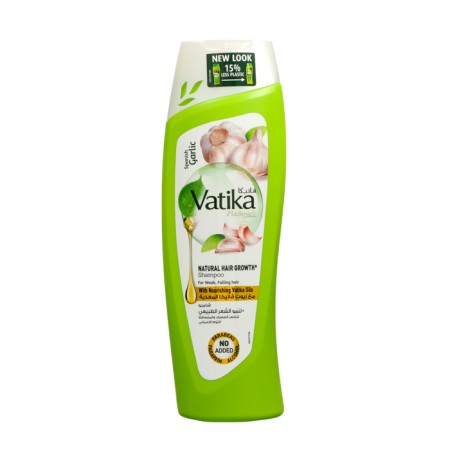 Hair shampoo Dabur Vatika Garlic for brittle and dropping hair, 400 ml