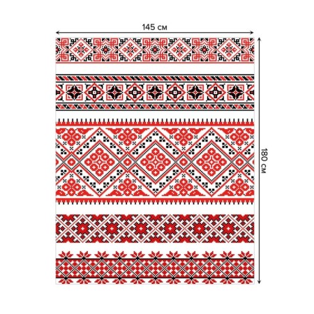 The tablecloth “Folk identity”, rectangular, Saten, size 145x180 cm-1